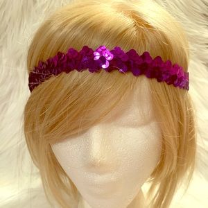 Purple sequin headband